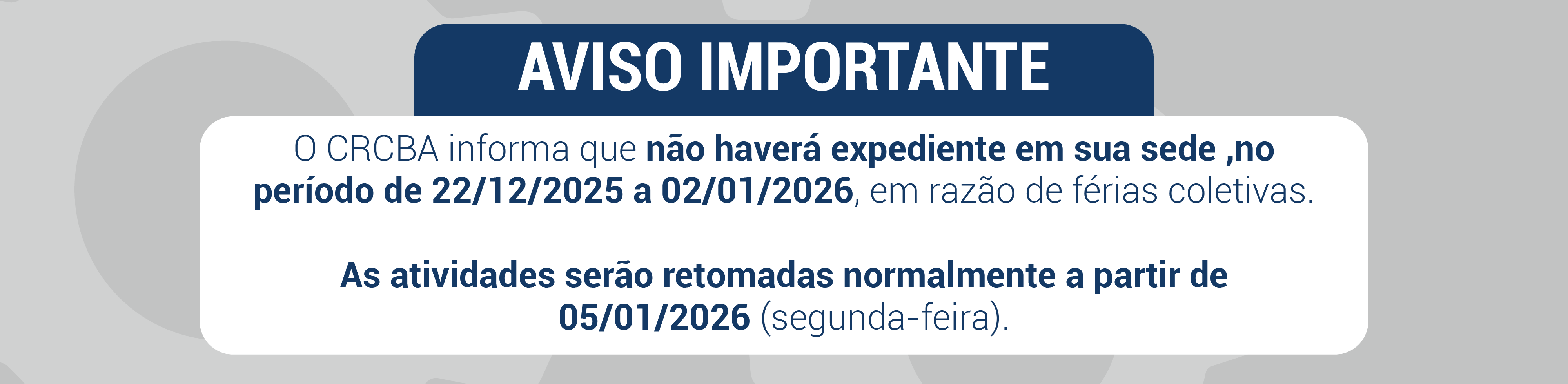 Slide férias coletivas